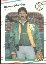 1988 Fleer Baseball Cards      279     Dennis Eckersley